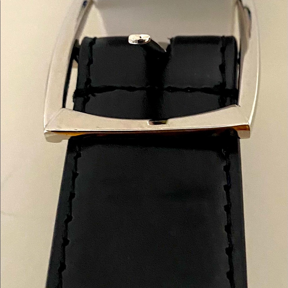 Brand new black leather belt size